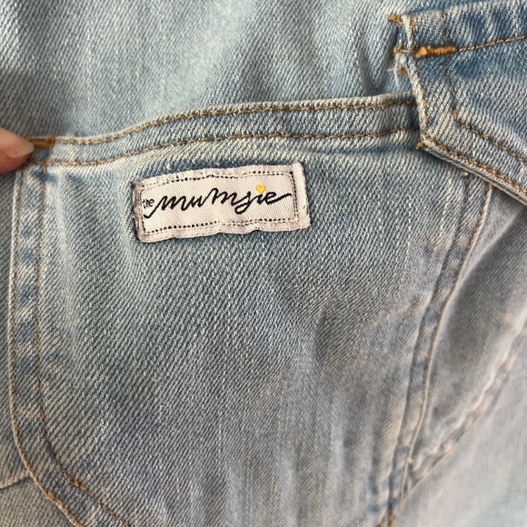 Women's Light Blue Denim Overalls - Picture 2 of 4